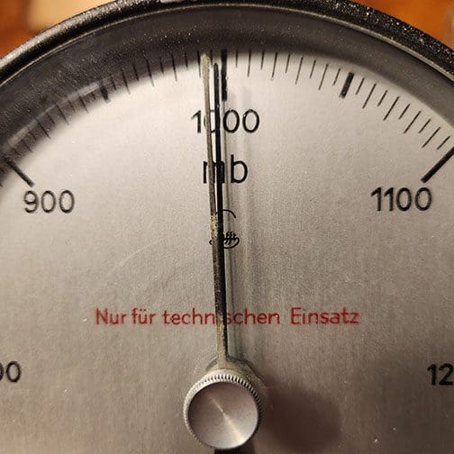 ORIGINAL GERMAN KRIEGSMARINE AIR PRESSURE WEATHER GAUGE