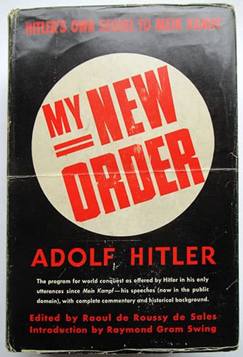 1941 2nd EDITION AMERICAN STUDY ON HITLER'S PLANS BASED ON HIS SPEECHES |  OD43