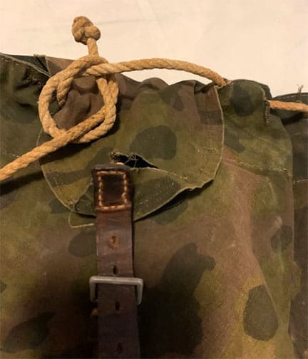 GUARANTEED ORIGINAL COMBAT USED WAFFEN-SS FIELD BACKPACK | OD43